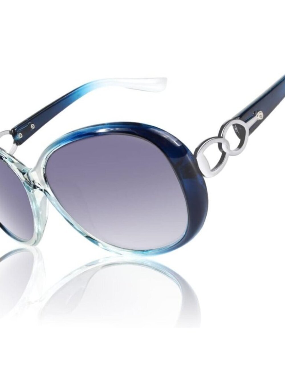 🆕Women Grey Trendy Oversized Sunglasses Ladies UV400 Polarized Big Frame Shades